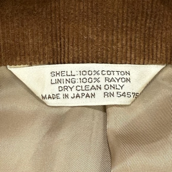 Goudchaux Maison Blanche Blazer Men's 44R VTG Corduroy Elbow Patch Made In Japan - Picture 8 of 10